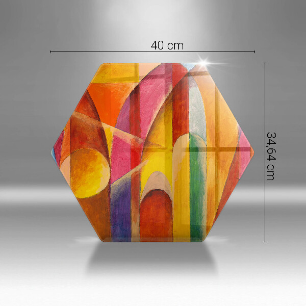 Tábua corte Abstração colorida