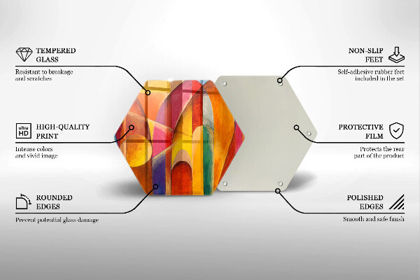 Tábua corte Abstração colorida