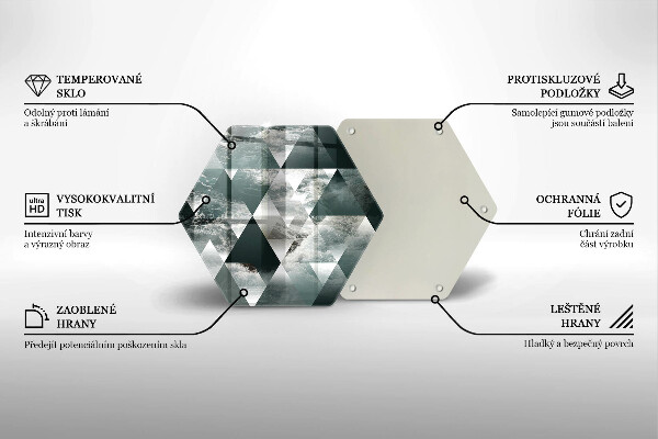 Tábua corte Triângulos e água