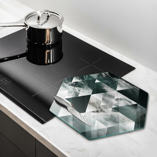 Tábua corte Triângulos e água