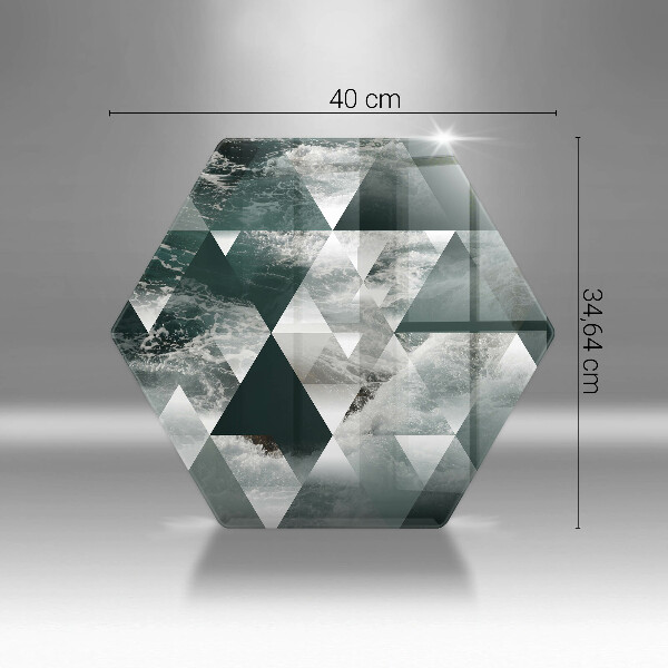 Tábua corte Triângulos e água