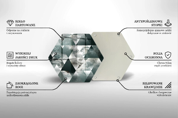 Tábua corte Triângulos e água