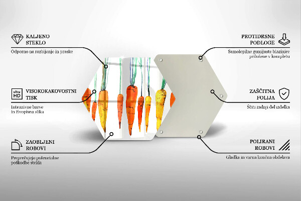 Tábua de corte Ilustração de cenoura