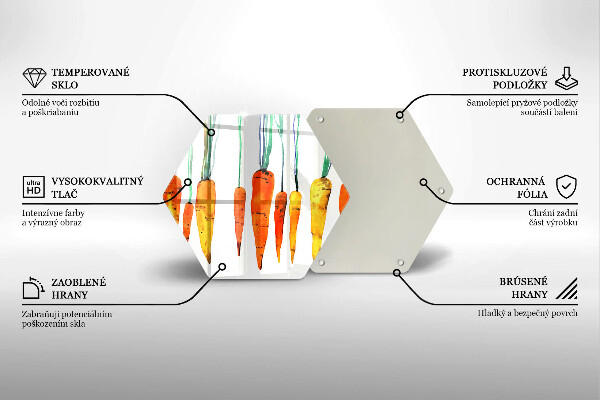 Tábua de corte Ilustração de cenoura