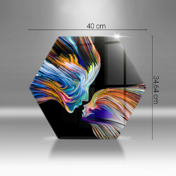 Tábua cozinha Beijo abstrato