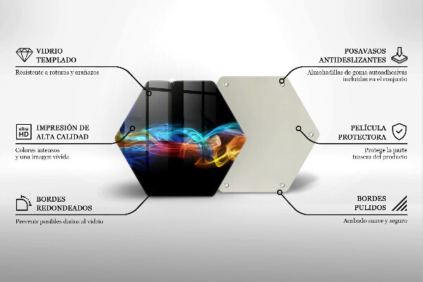 Tábua de cortar Fumaça colorida
