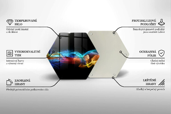 Tábua de cortar Fumaça colorida