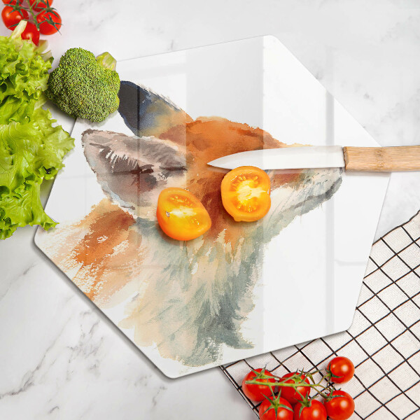 Tábua de cortar alimentos Raposa pintada