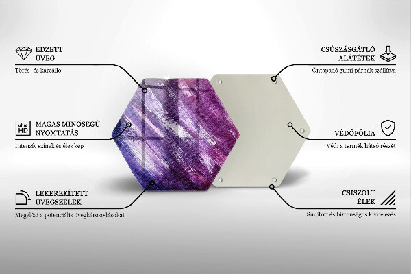 Tábua para cozinha Abstração de tinta