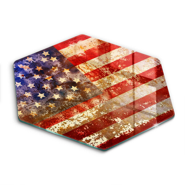 Tábua de vidro Bandeira americana dos EUA