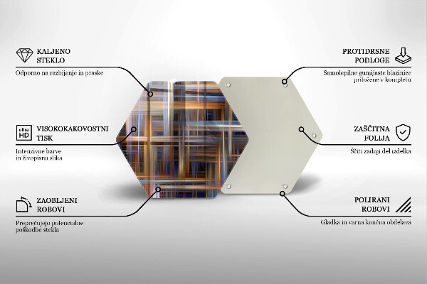 Tábua para corte Linhas de pintura abstratas
