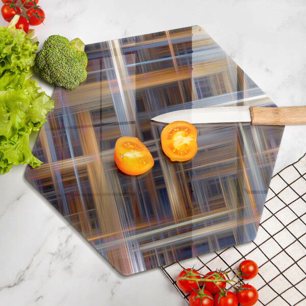 Tábua para corte Linhas de pintura abstratas