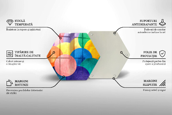 Tábua de cortar Círculos coloridos