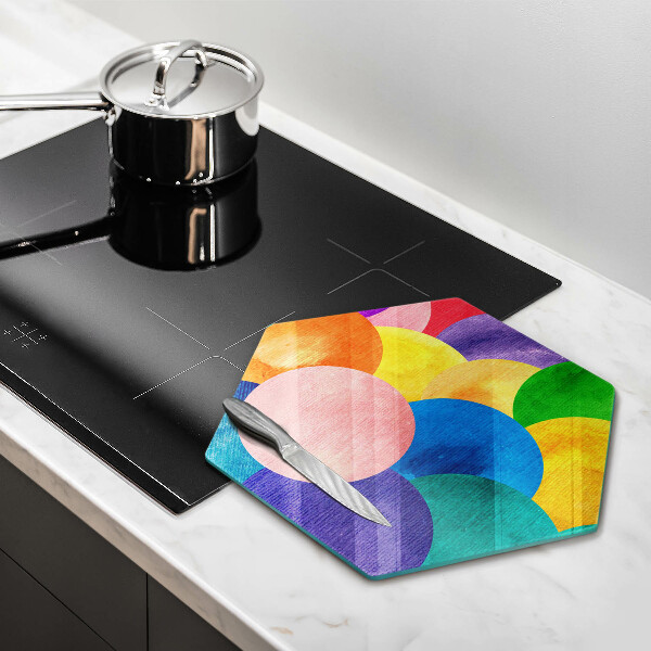 Tábua de cortar Círculos coloridos