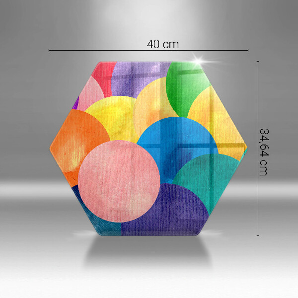 Tábua de cortar Círculos coloridos