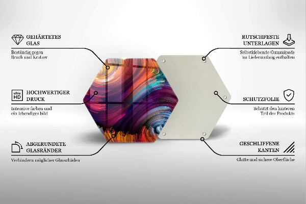 Tábua cozinha Destaques coloridos