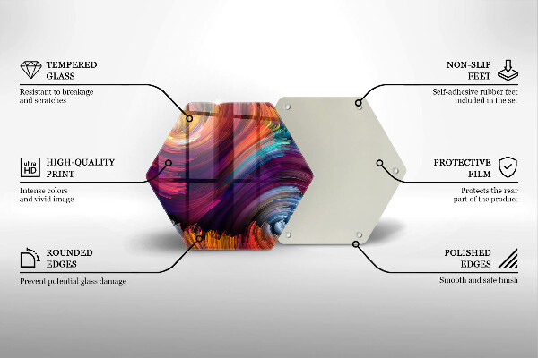 Tábua cozinha Destaques coloridos