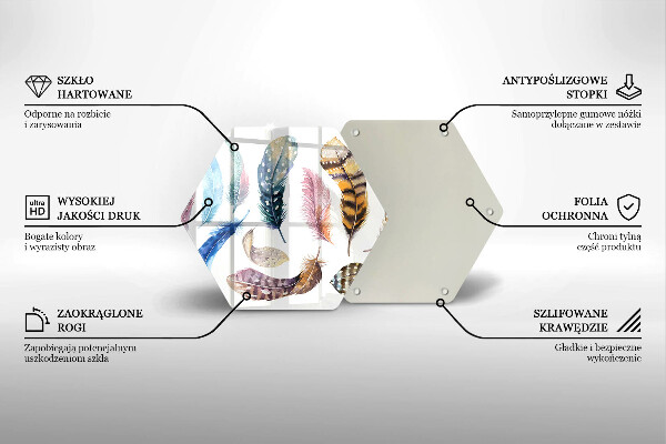 Tábua corte Penas coloridas de pássaros