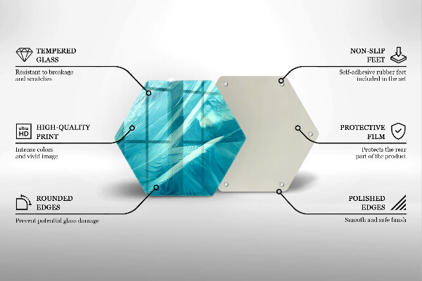 Tábua de cortar alimentos Penas delicadas