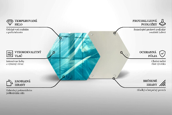 Tábua de cortar alimentos Penas delicadas