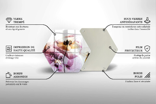 Tábua de cortar Flores delicadas