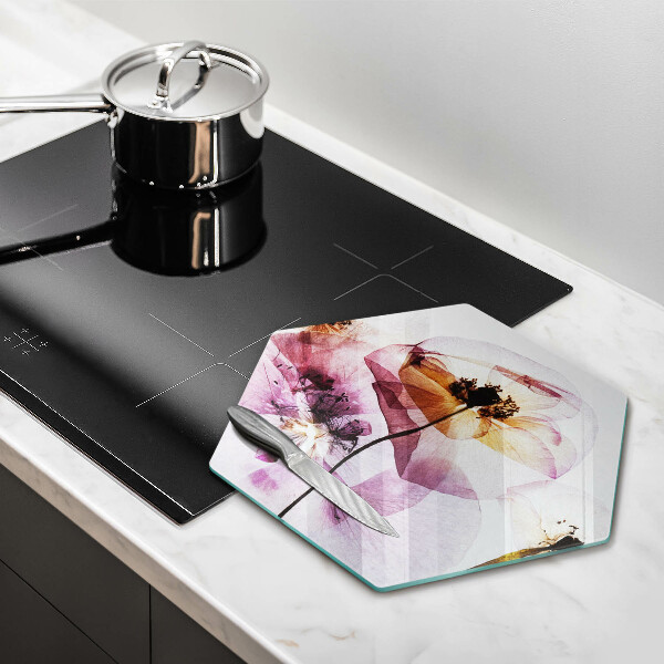 Tábua de cortar Flores delicadas