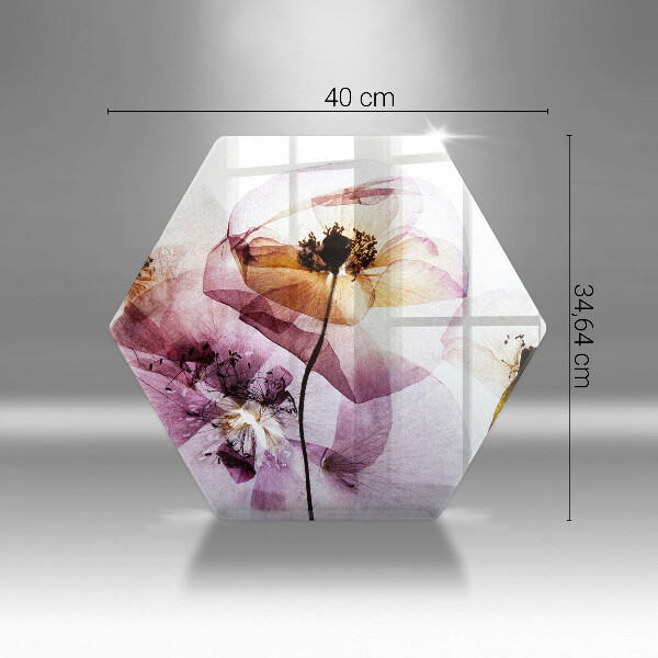 Tábua de cortar Flores delicadas