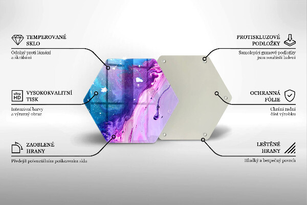 Tábua para cozinha Tinta abstrata