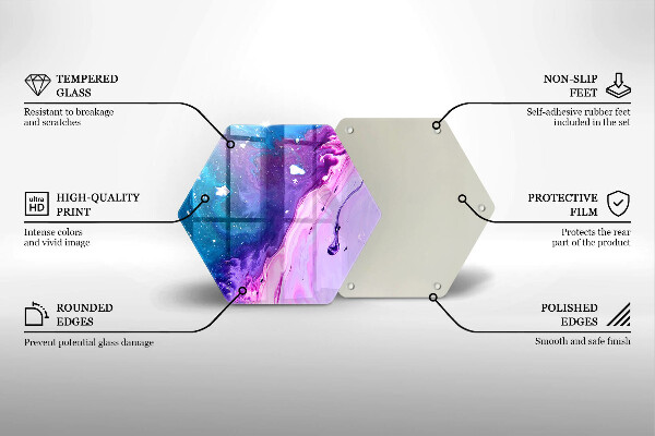 Tábua para cozinha Tinta abstrata