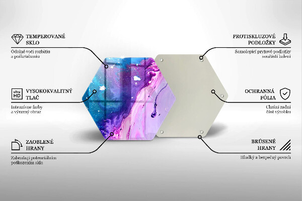 Tábua para cozinha Tinta abstrata