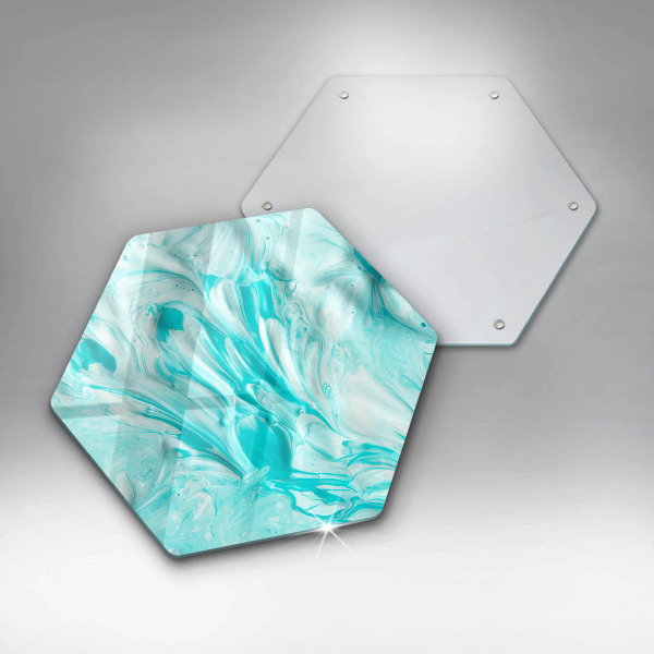 Tábua de vidro Tintas abstratas