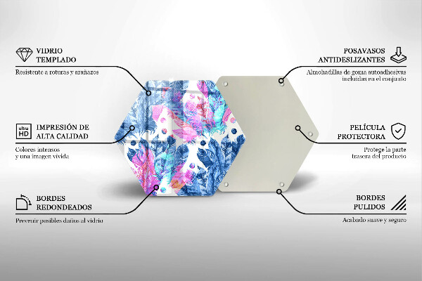 Tábua para cozinha Ilustração de pena boho