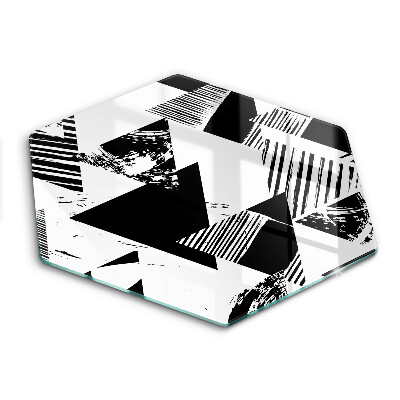 Tábua de vidro Triângulos geométricos