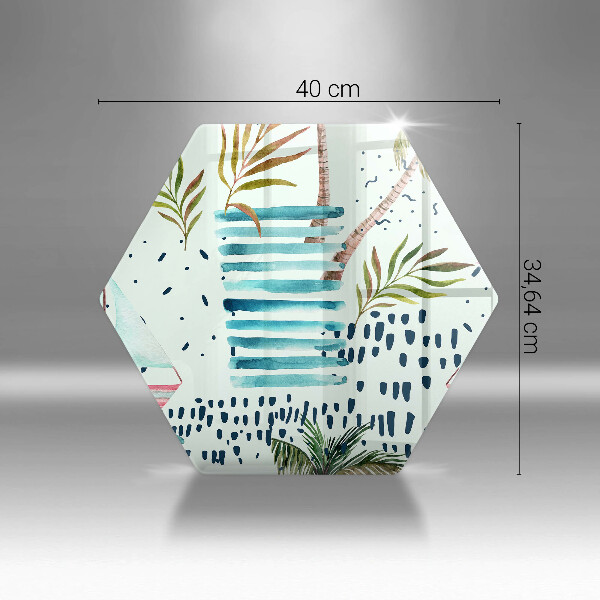 Tábua de vidro Ilustrações de férias