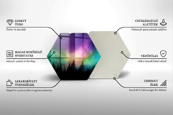 Tábua de cortar alimentos Aurora Boreal e Floresta