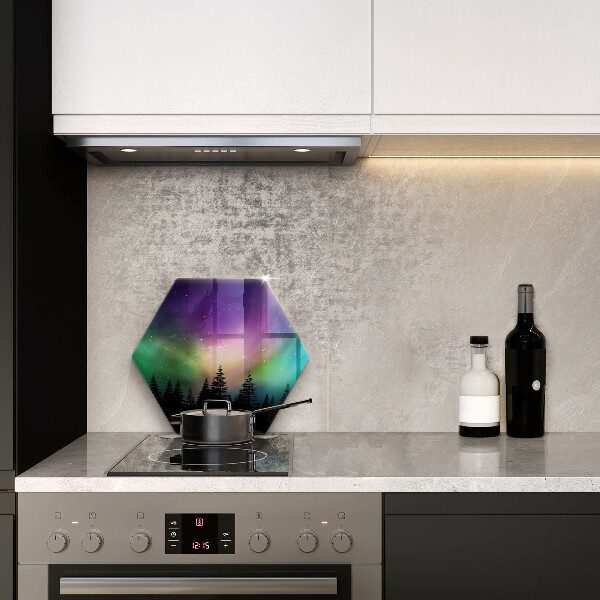 Tábua de cortar alimentos Aurora Boreal e Floresta