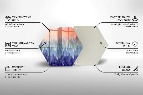 Tábua corte Floresta ao pôr do sol