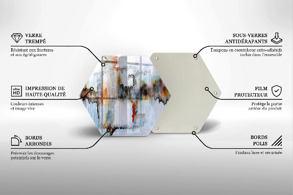 Tábua para corte Tintas abstratas