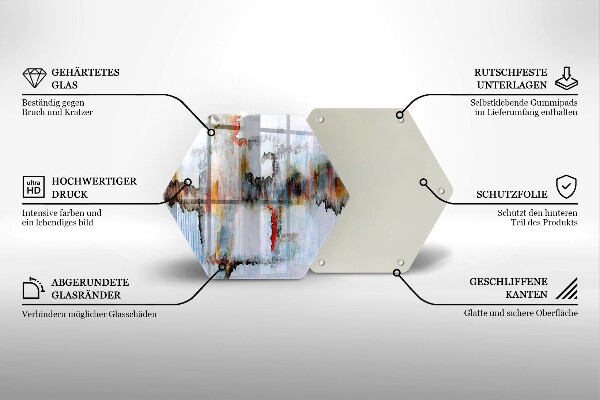 Tábua para corte Tintas abstratas