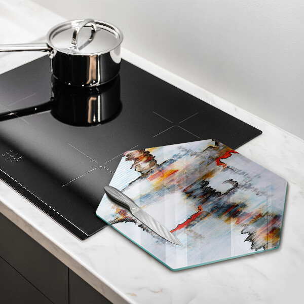 Tábua para corte Tintas abstratas