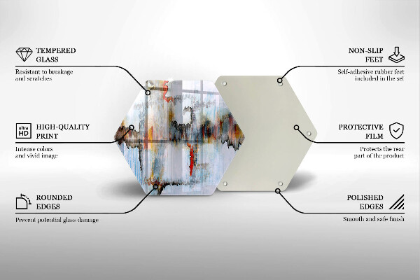 Tábua para corte Tintas abstratas