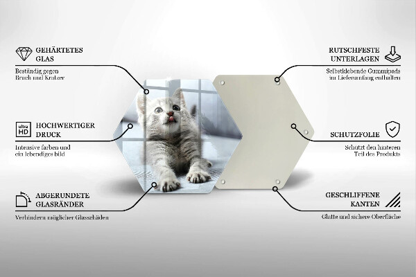 Tábua cozinha Um gatinho fofo