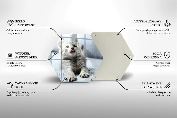 Tábua cozinha Um gatinho fofo