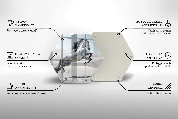 Tábua cozinha Cavalo branco corcel