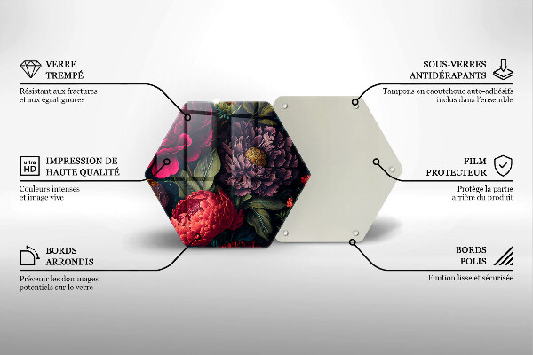 Tábua de cortar Lindas flores