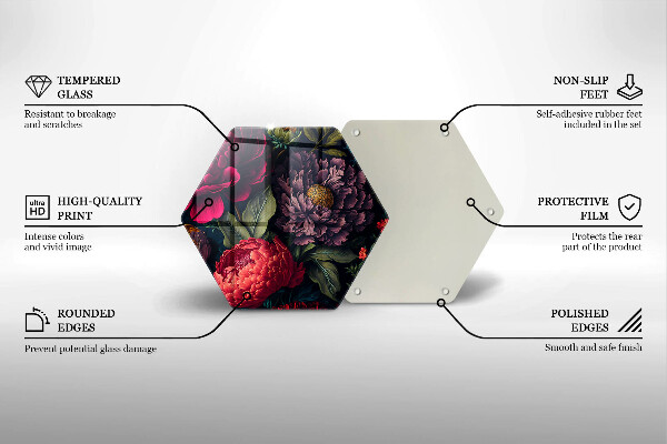 Tábua de cortar Lindas flores