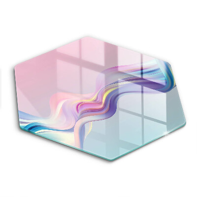 Tábua para cozinha abstração pastel