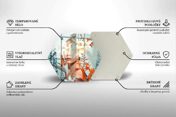 Tábua de corte Mulher em Flores