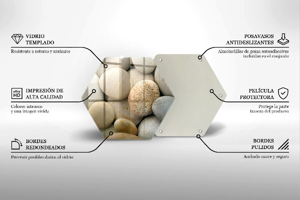 Tábua de corte Padrão de pedras ovais