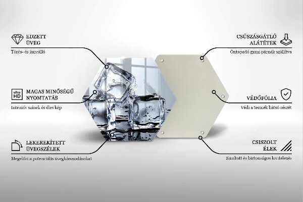 Tábua de cortar alimentos Cubos de gelo